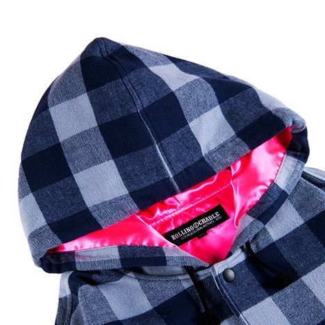 CHECK HOOD-JACKET
