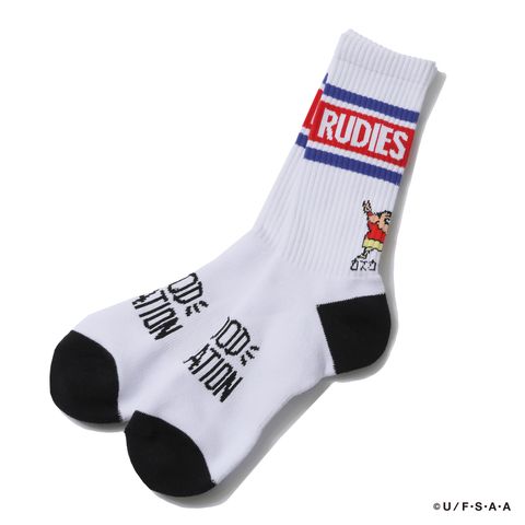 RUDIE'S x CRAYON SHINCHAN PEACE SOCKS