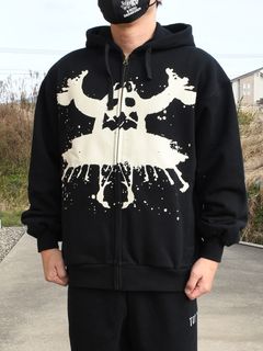 RORSCHACH SWEAT ZIP-PARKA