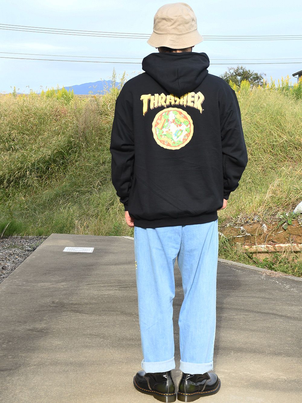 【TEENAGE MUTANT NINJA TURTLES×THRASHER】 PIZZA HOODIE