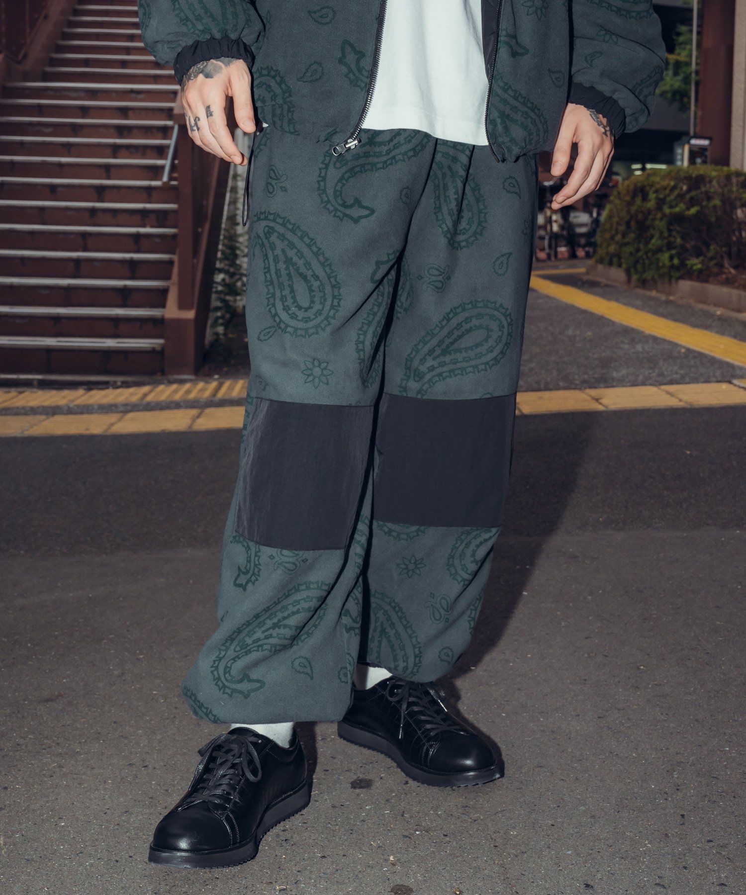 REVERSIBLE NYLON×FLEECE PANTS