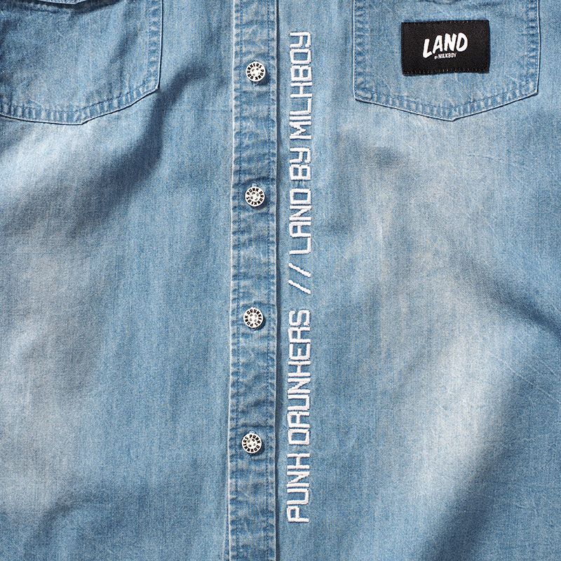 [PDSxLAND by MILKBOY] ブラザーズデニムシャツ
