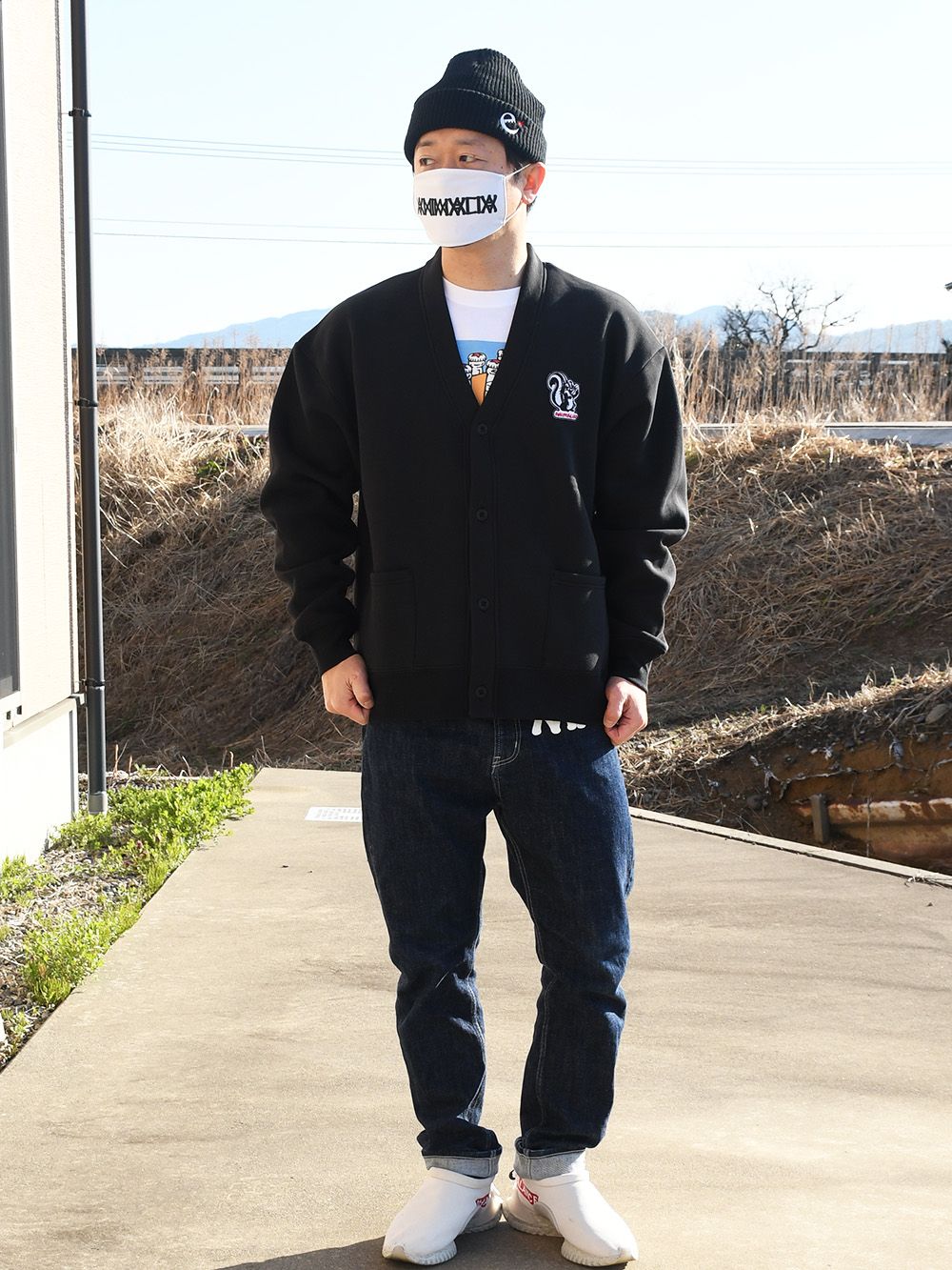SWEAT CARDIGAN- CARTOON KSKUN -
