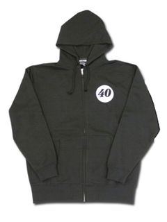 BACKWARD 40 ZIP HOODIE