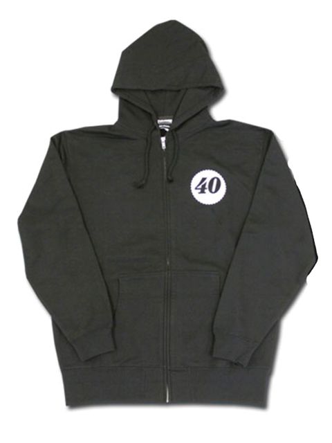 BACKWARD 40 ZIP HOODIE