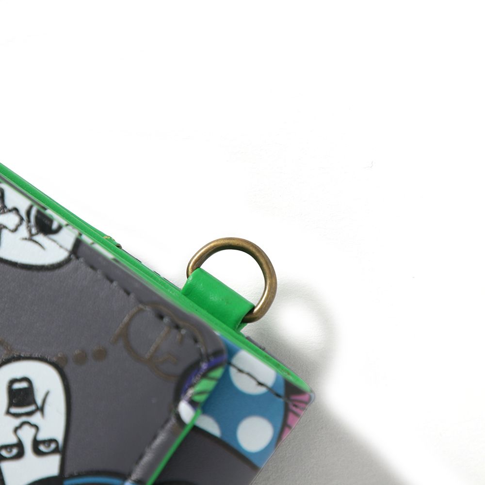 きのこ総柄三つ折り財布