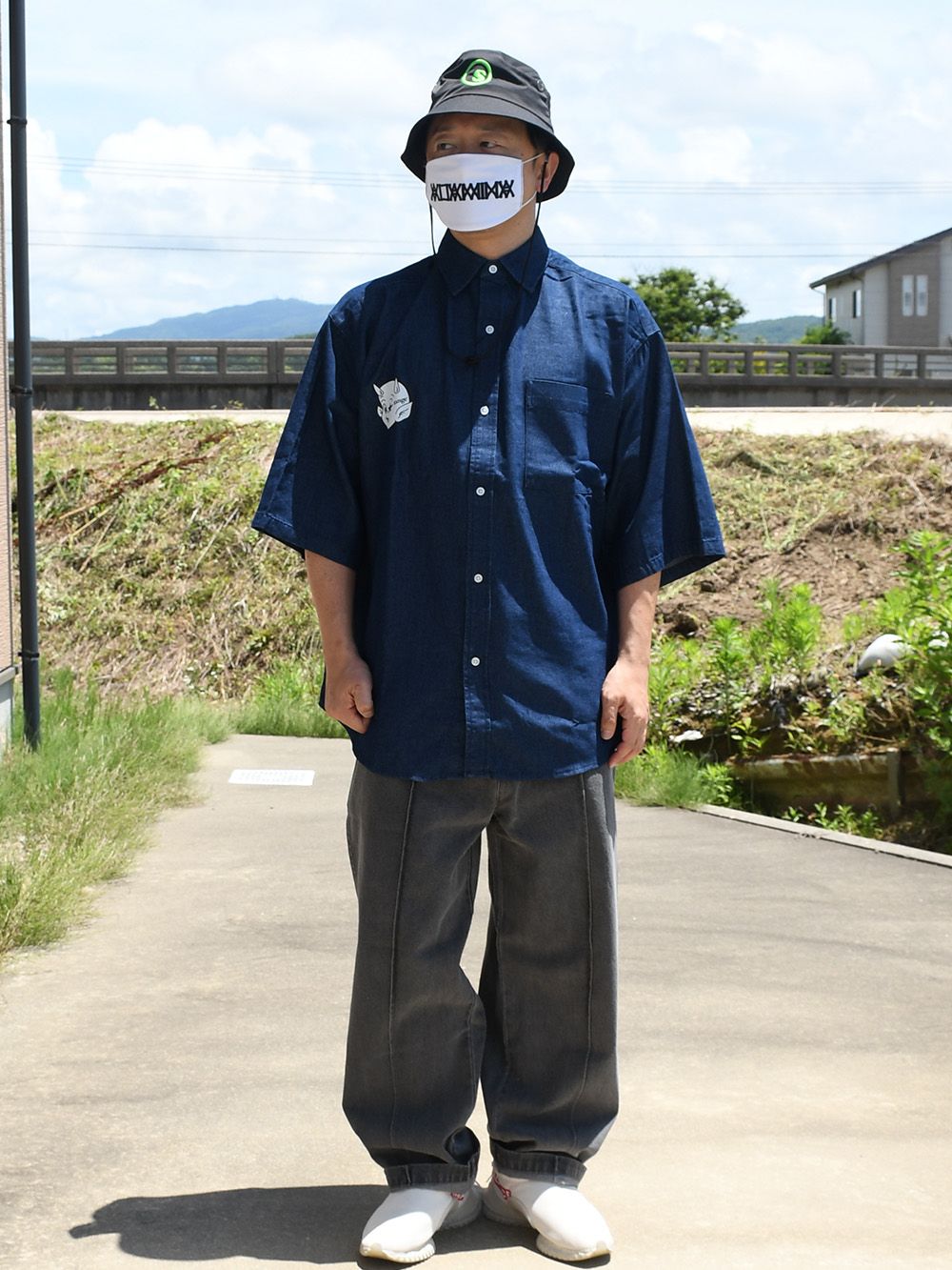 rg baby devil oversize denim shirts