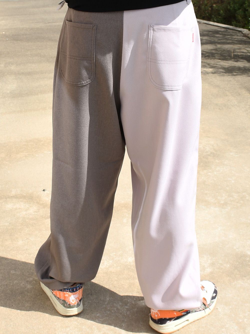 2TONE TUCK PANTS