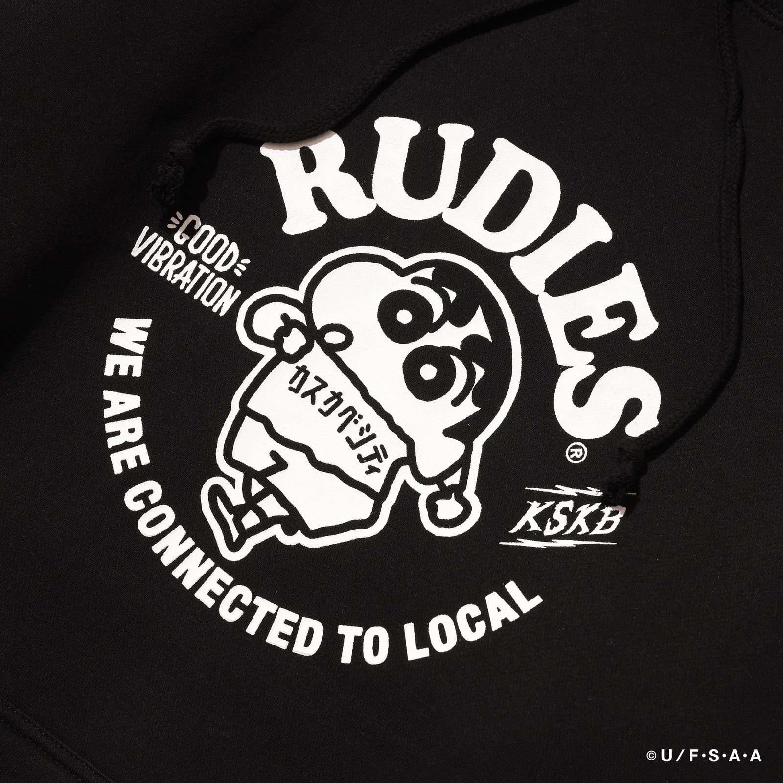 RUDIE'SxCRAYON SHINCHAN CIRCLEMOSH HOOD SWEAT