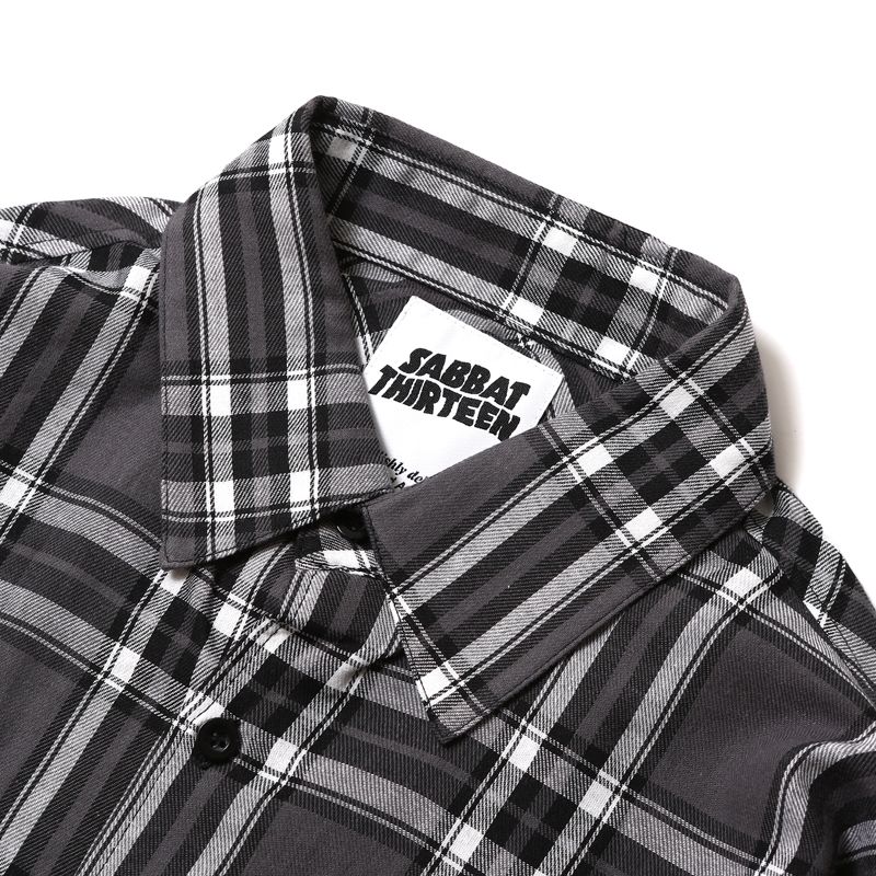 BLACK HEART CHECK-SHIRTS
