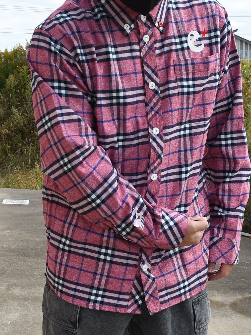 rg orginal red check with cat shirts