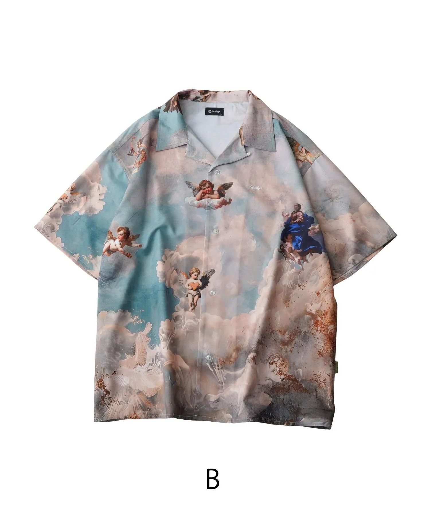 Essential open collar shirt