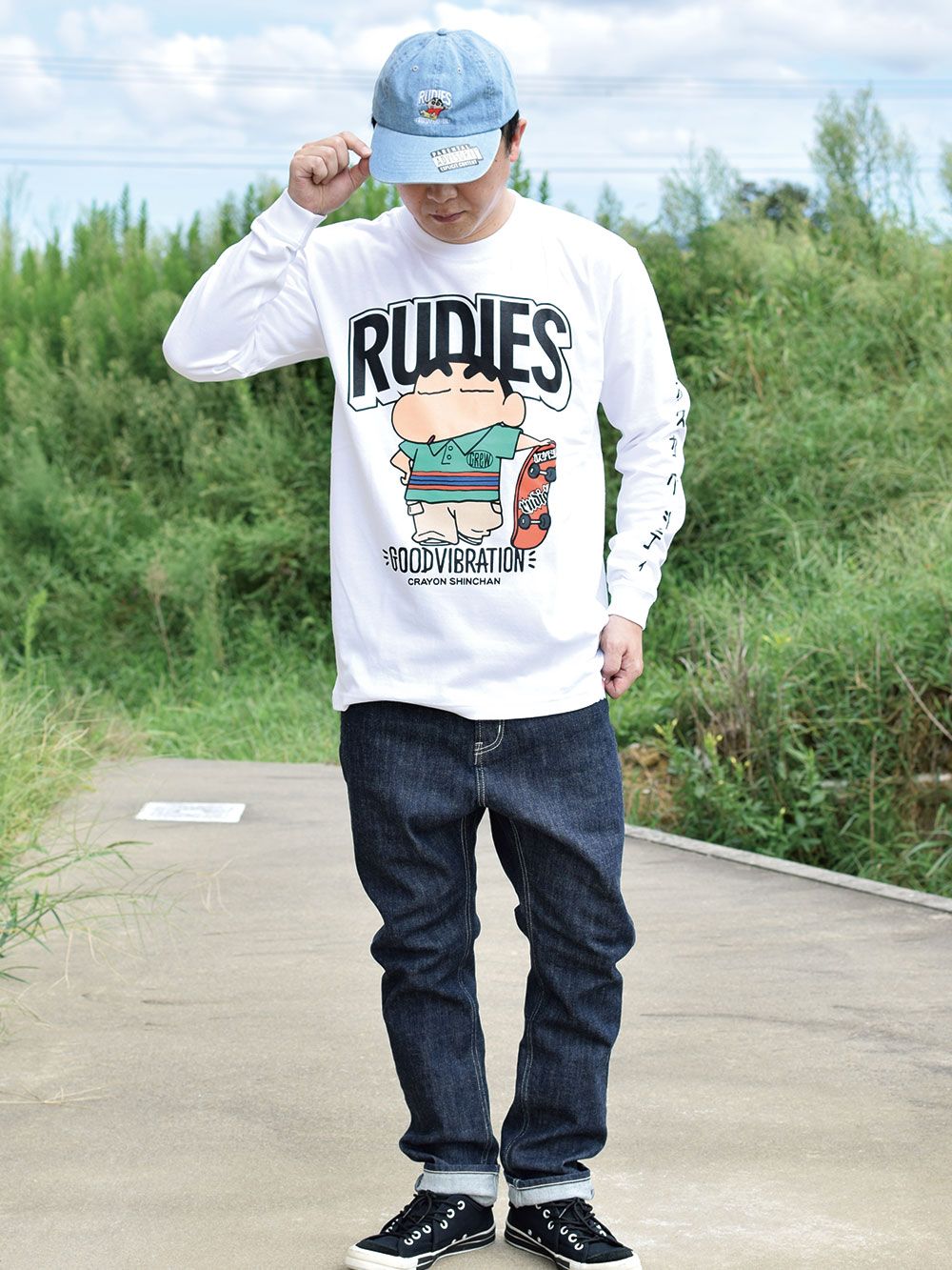 RUDIE'S x CRAYON SHINCHAN SKATE LS-T