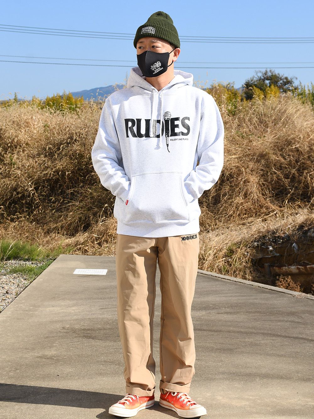 MICROPHONE SLICK HOOD-SWEAT