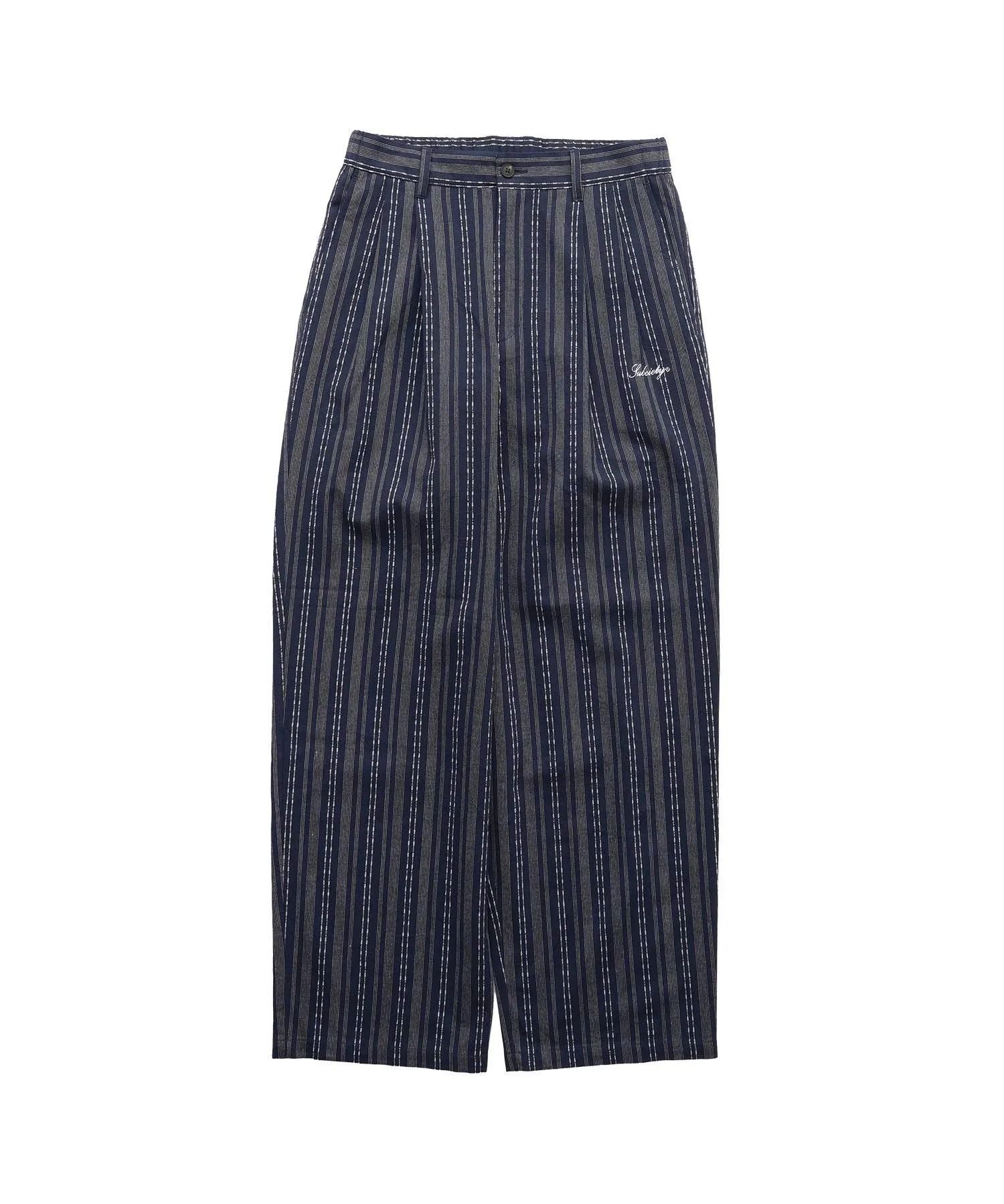 Jacquard stripe slacks