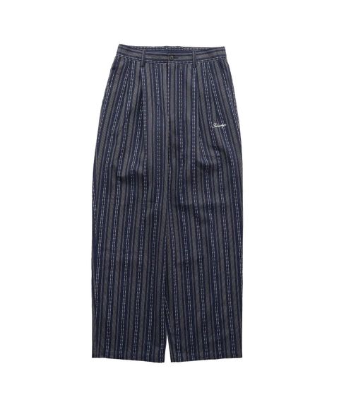 Jacquard stripe slacks