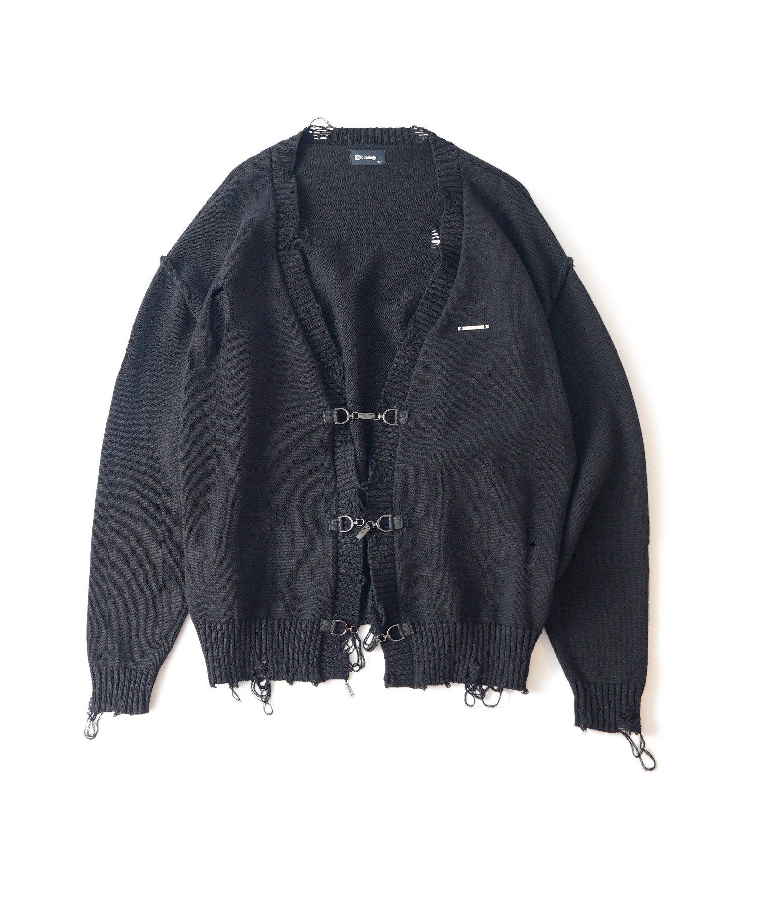 Damaged knit cardigan
