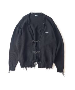 Damaged knit cardigan