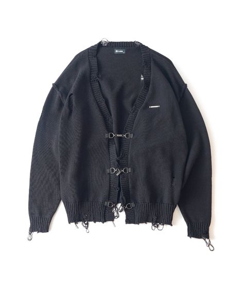 Damaged knit cardigan