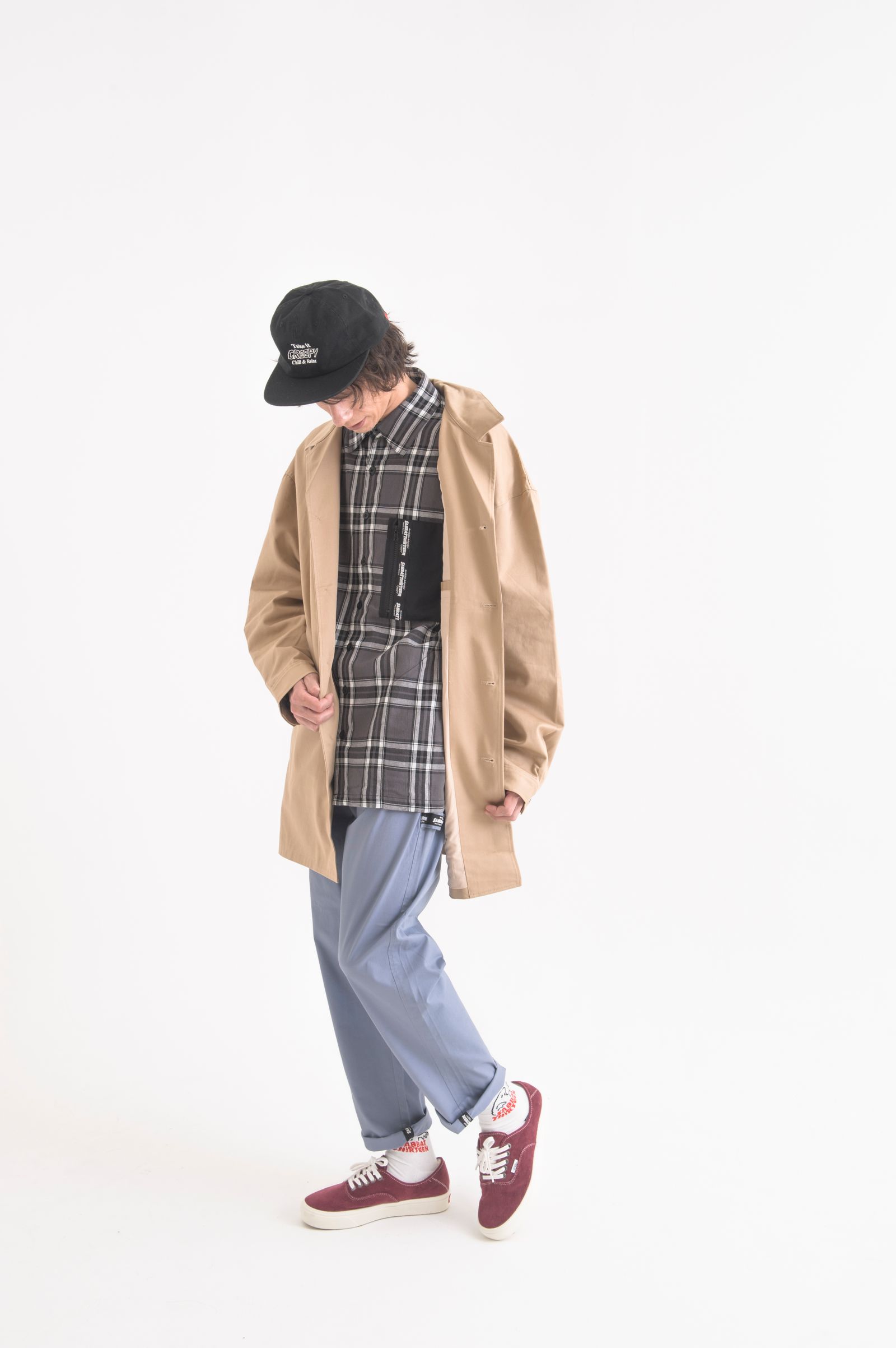 BLACK HEART CHECK-SHIRTS