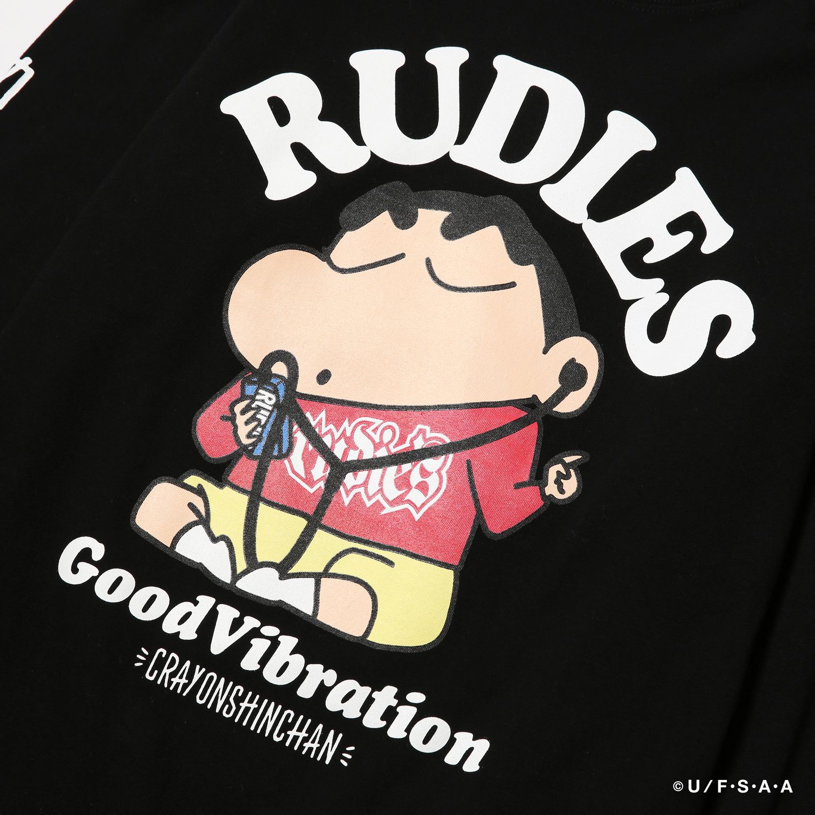 RUDIE'S×CRAYON SHINCHAN GOOD MUSIC LS TEE