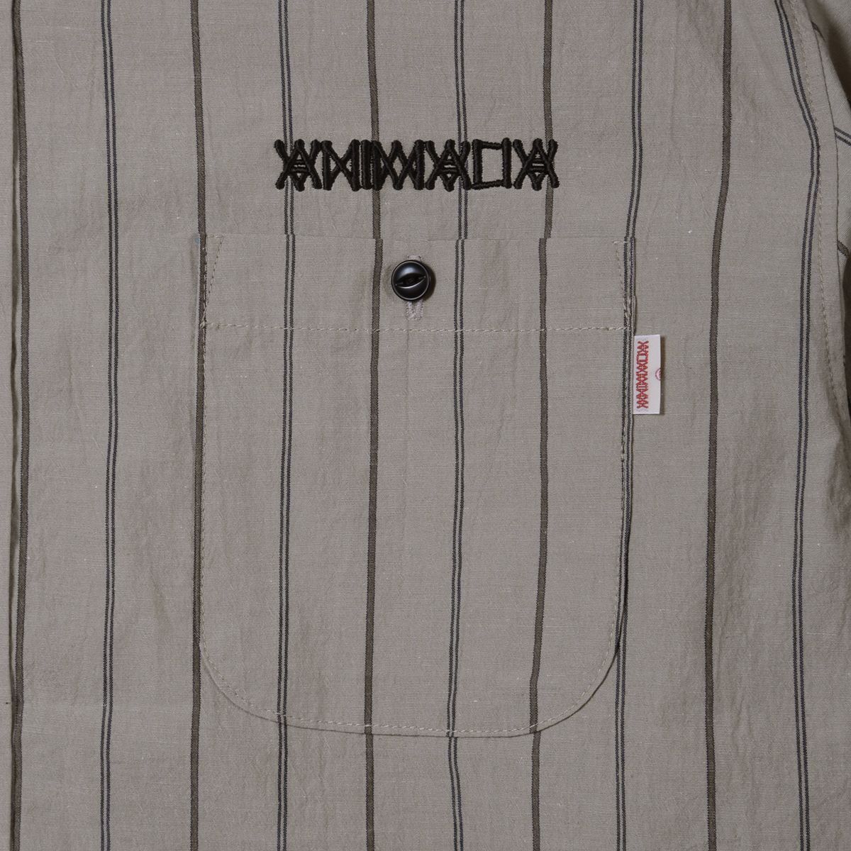 STAND COLLAR  SHIRTS -Stripe