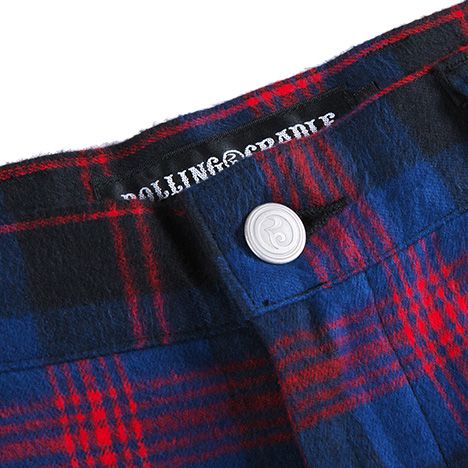 CHECK FLARE-PANTS