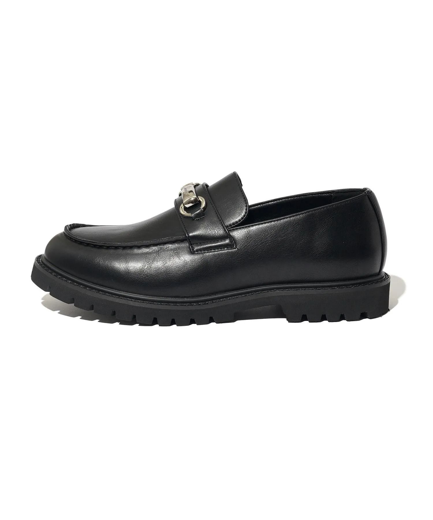 Metal plate loafers