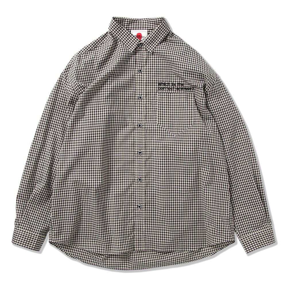 ギンガムチェックイズシャツ