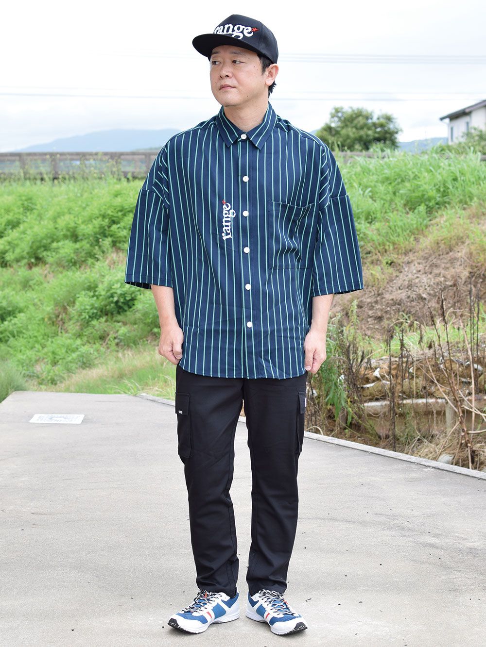 rg stripe over size shirts