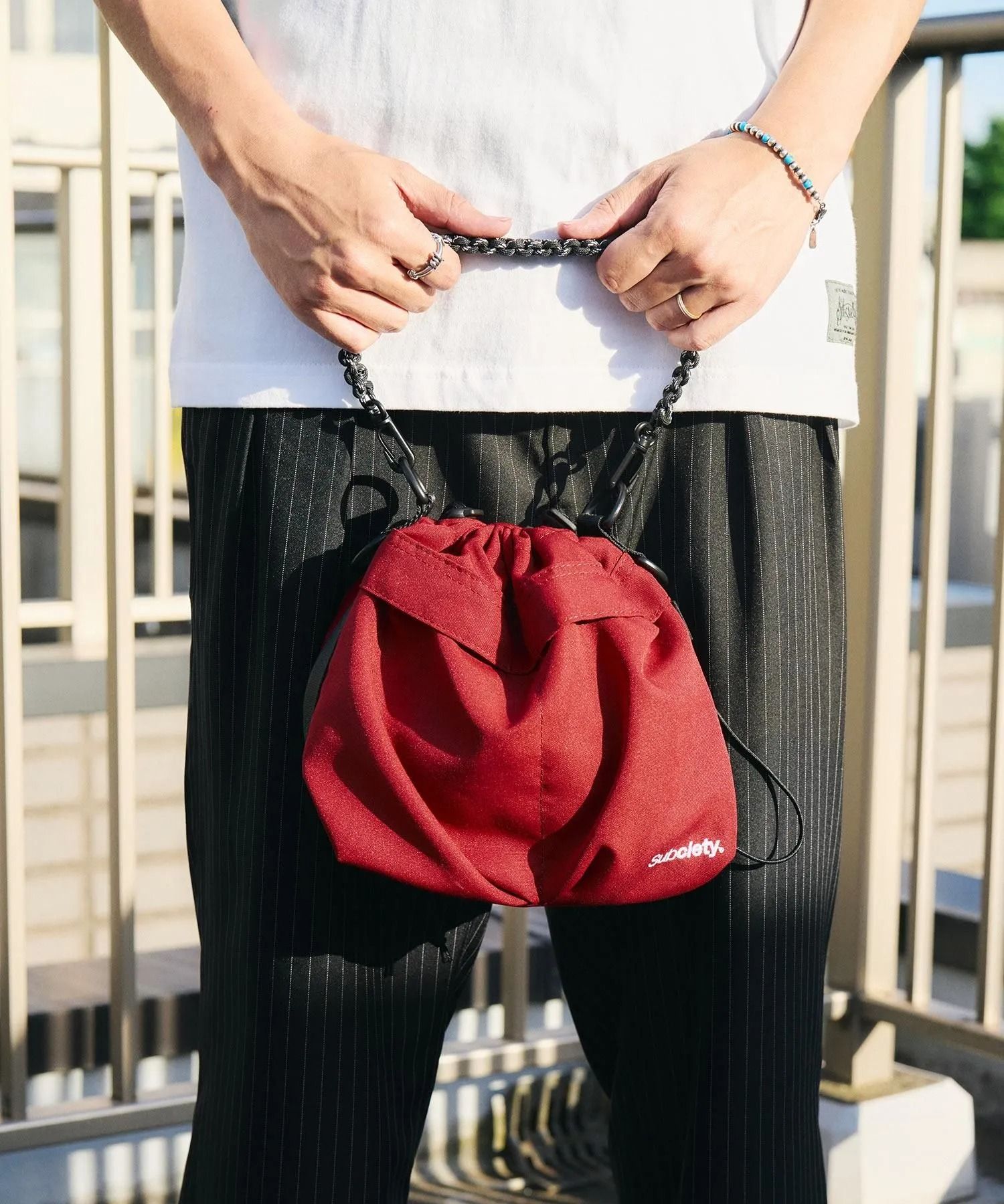 Kinchaku 2way shoulder bag