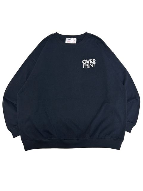 OVER PRINT(オーバープリント)/ EYES EMB sweatshirts like LS TEE -2COLOR