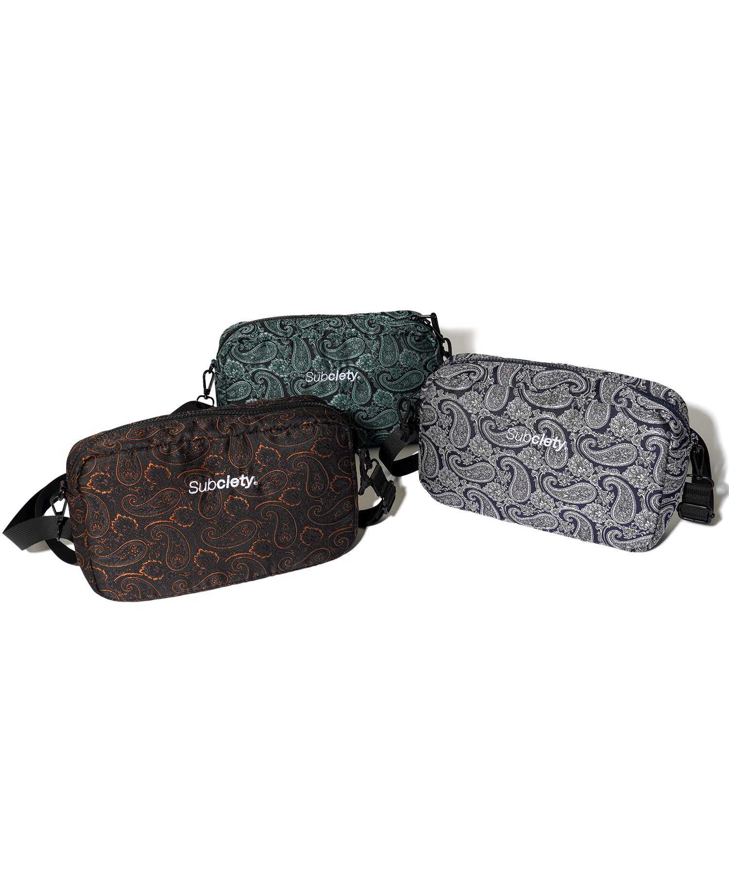 Paisley jacquard shoulder bag