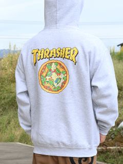 【TEENAGE MUTANT NINJA TURTLES×THRASHER】 PIZZA HOODIE
