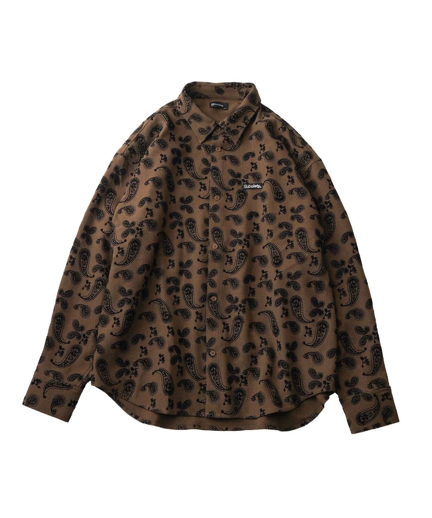 Flocky paisley shirt