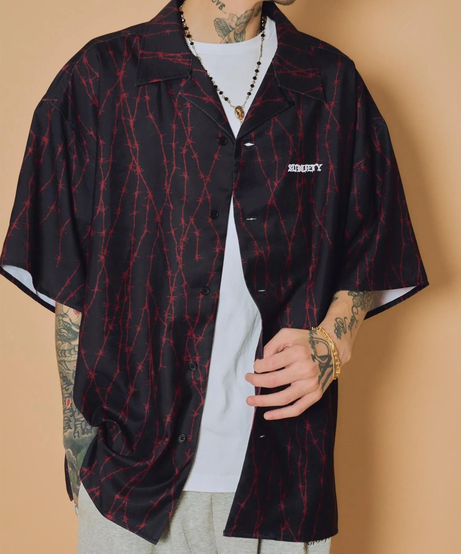 Barbed wire shirt
