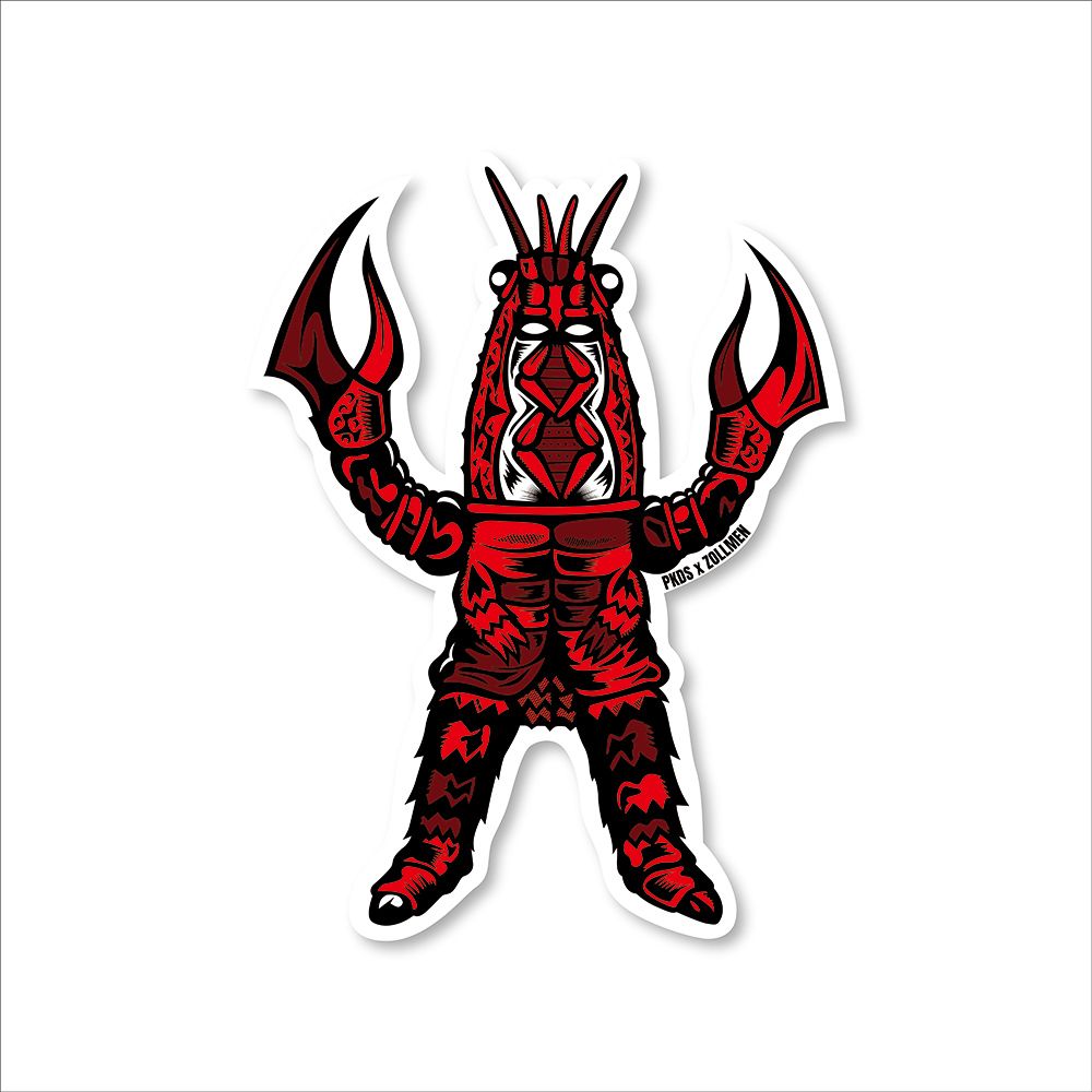 ［PDSxZOLLMEN］ステッカー / ザリガニ