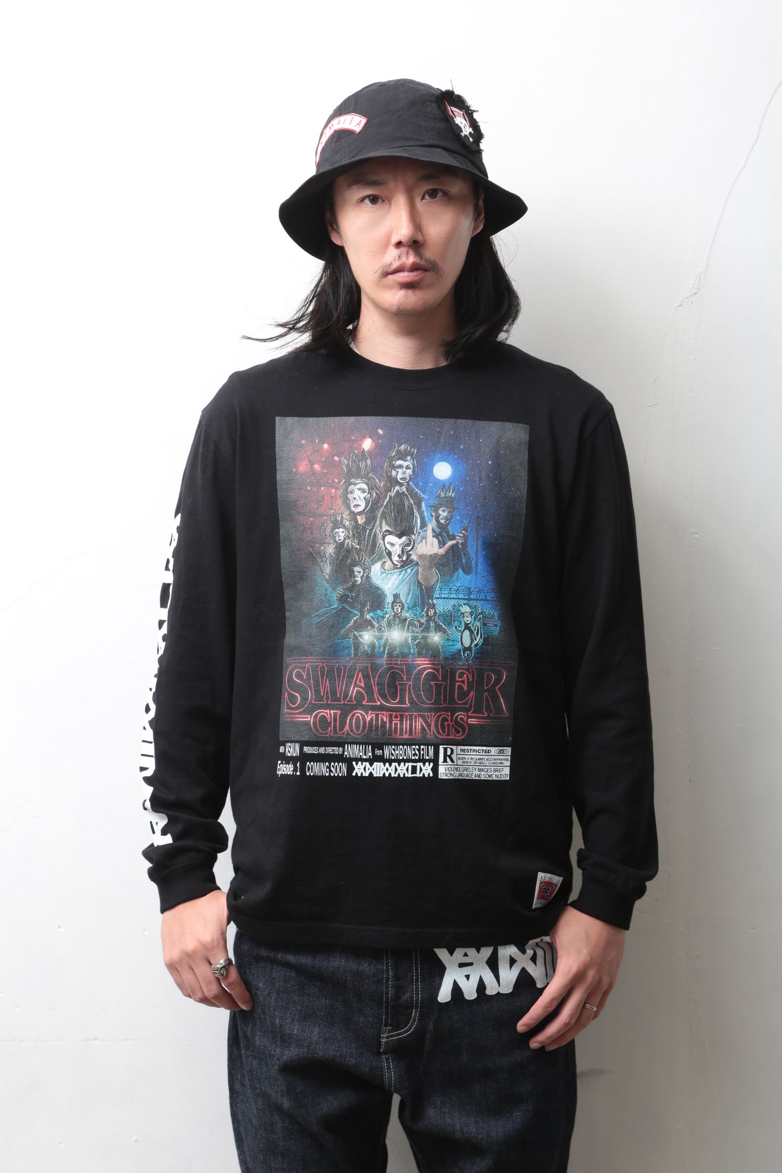 “SWAGGER CLOTHINGS Poster” L/S TEE
