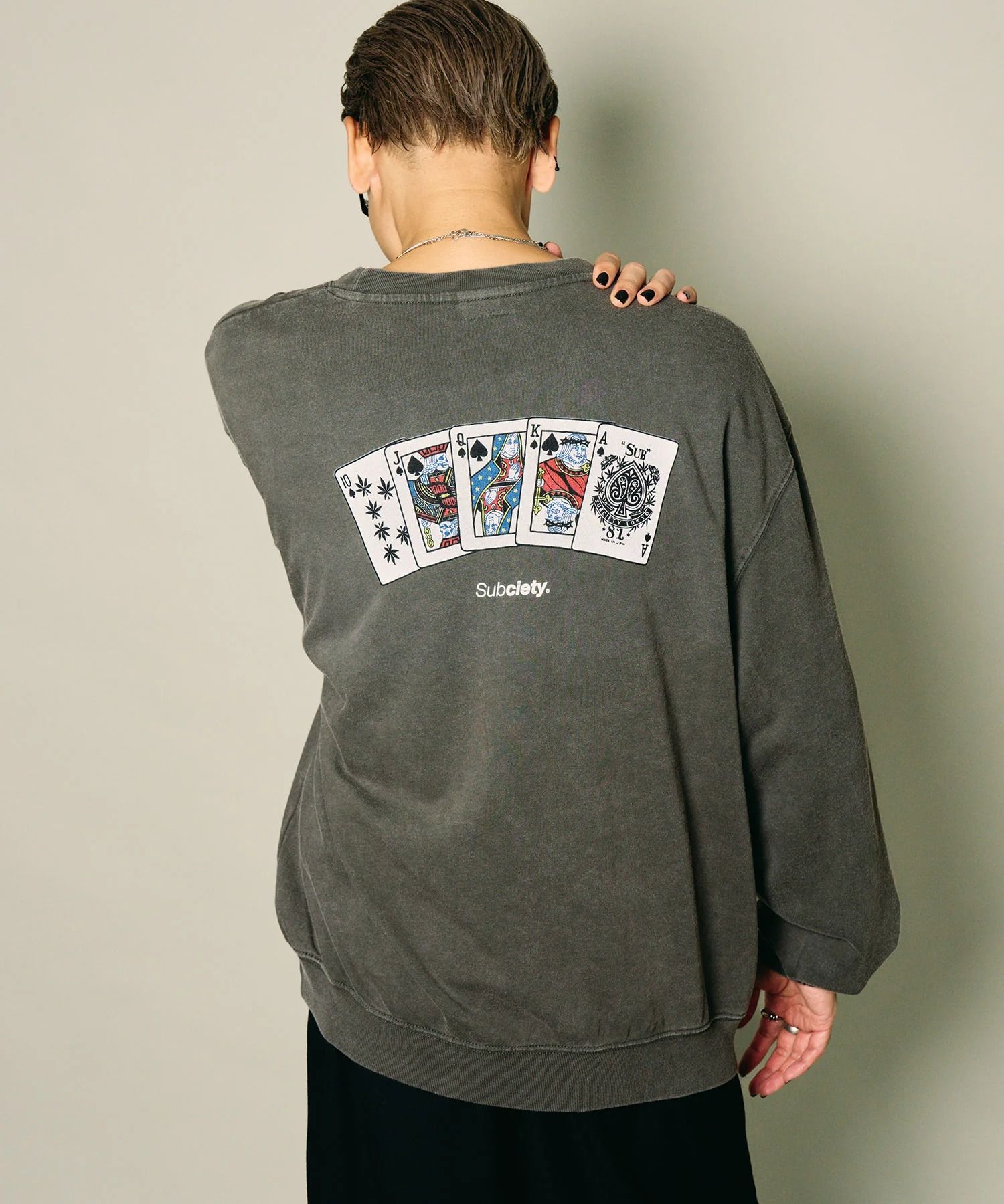 Fade wash sweat shirt