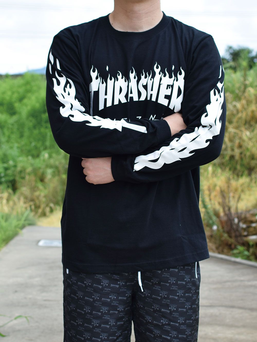 FLAME OF SLEEVE L/S-T