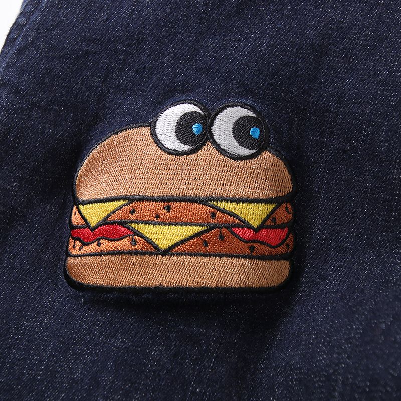 WバーガーとWポケットのセットのデニムパンツ