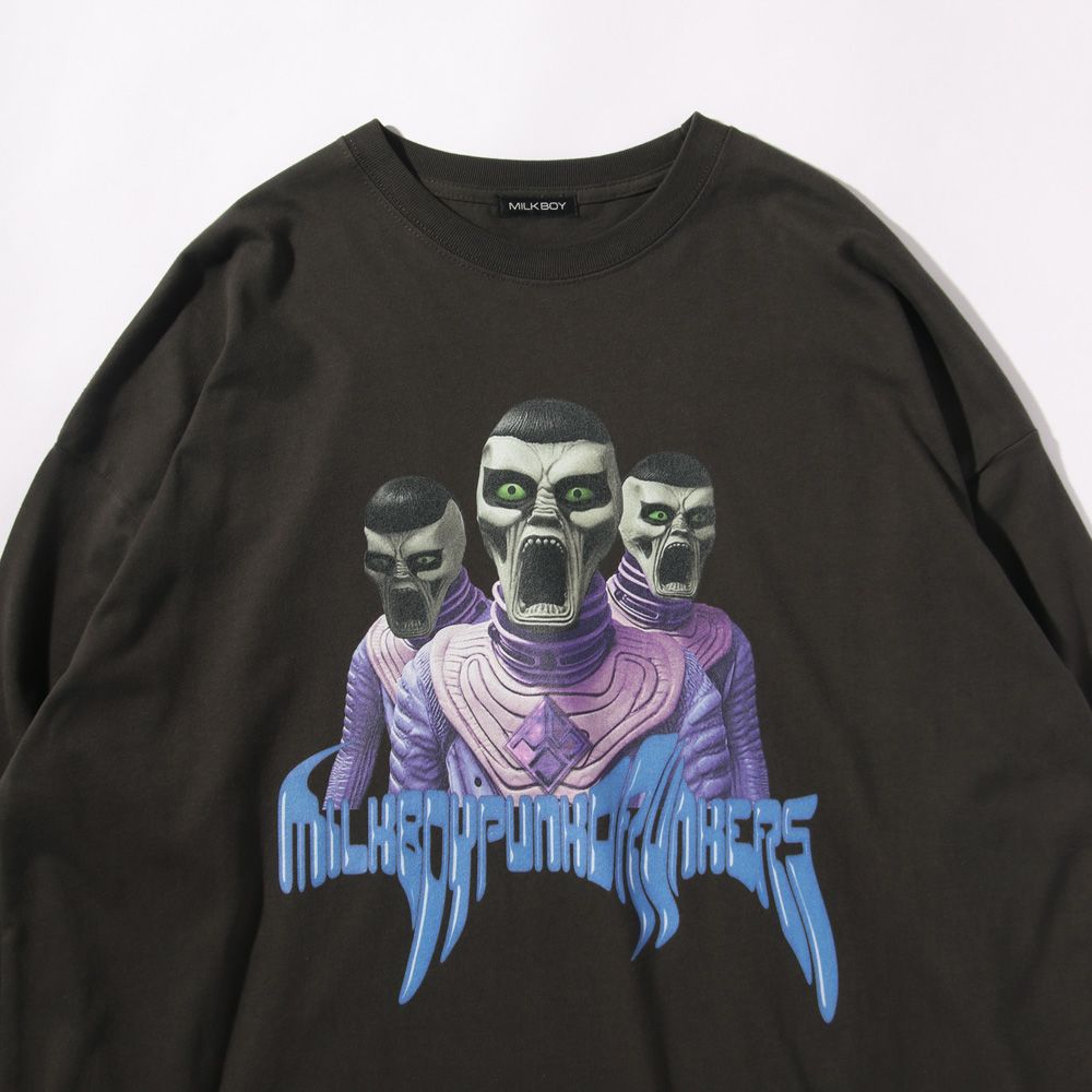 ［PDSxMILKBOY］PUNK ALIEN.BIGロンTEE