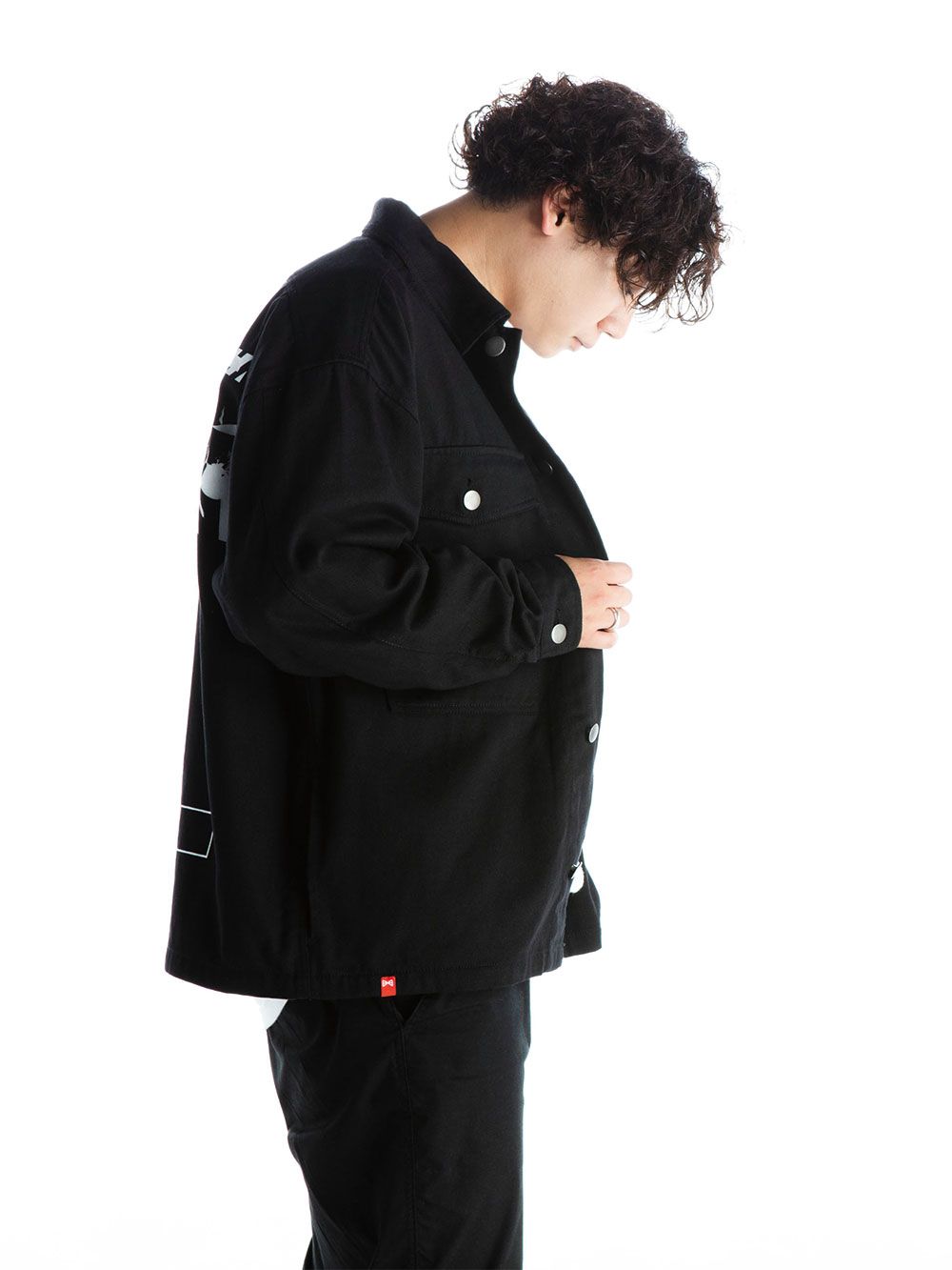 Pierrot Mask Blackdenim Jacket