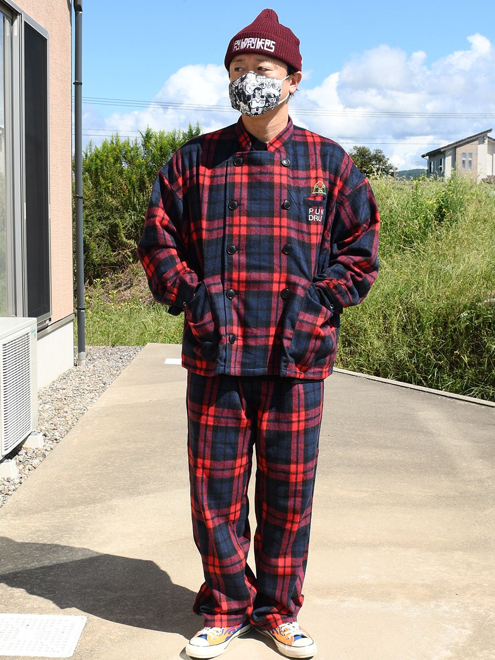 鮫人チェックシェフJKT