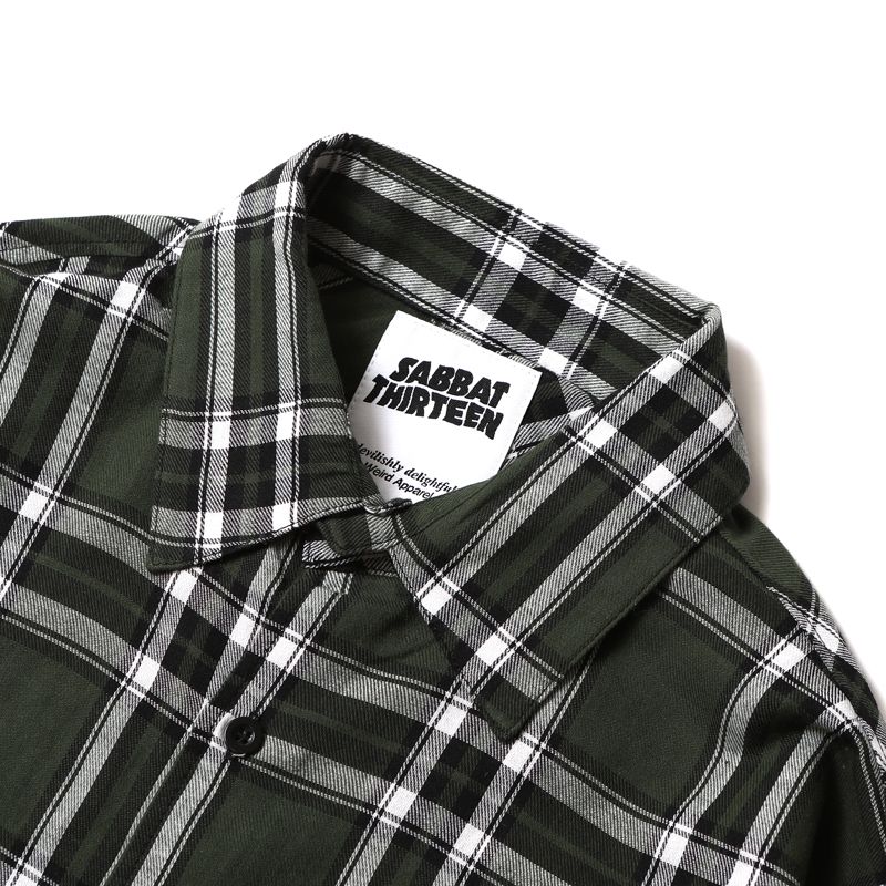 BLACK HEART CHECK-SHIRTS