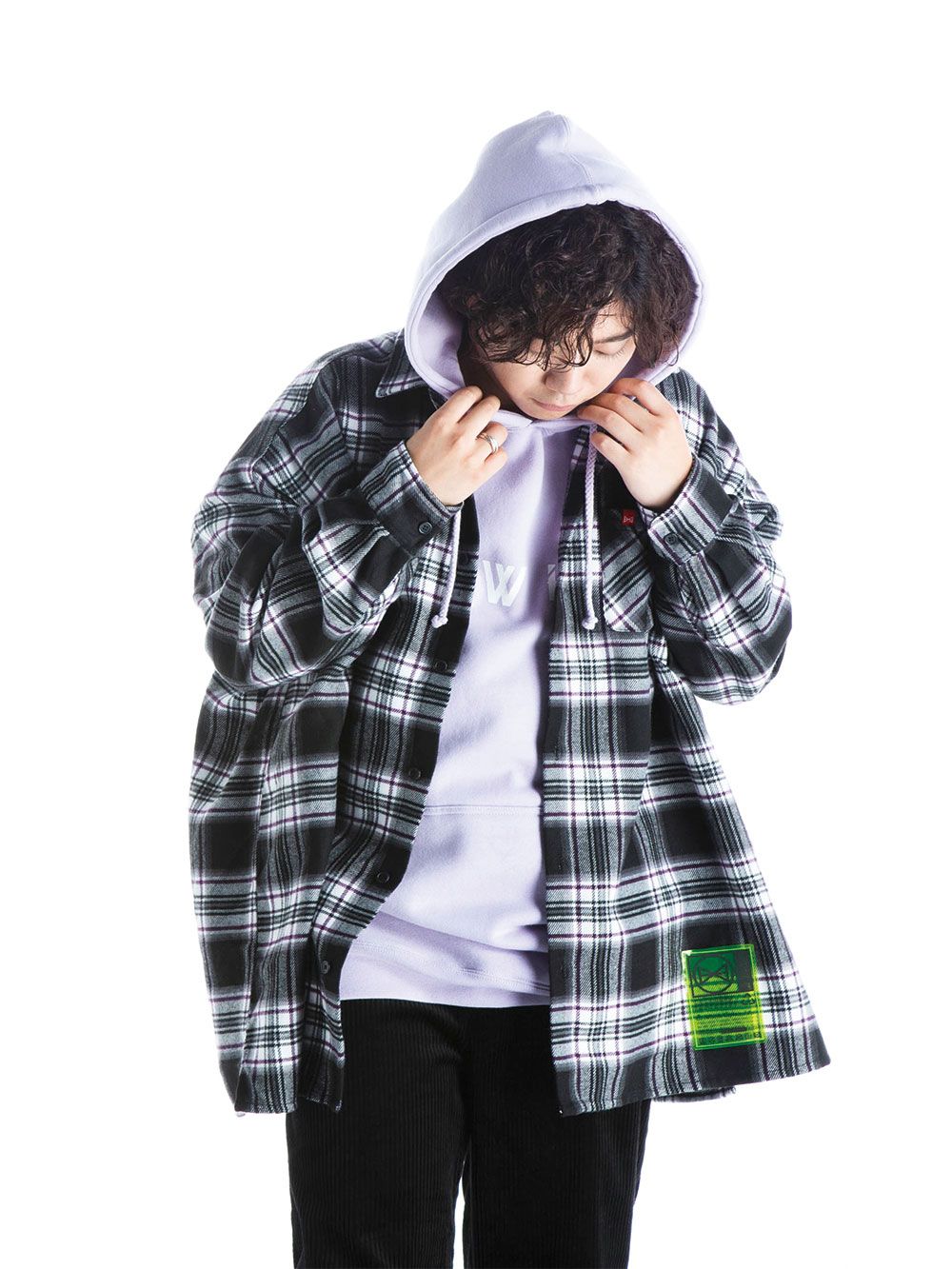 Big  Silhouette plaid  shirt