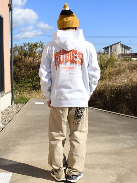 RUDIE'Sらしい発色の良いカラーでプリントされた  ドロドロロゴがインパクト大で可愛い！