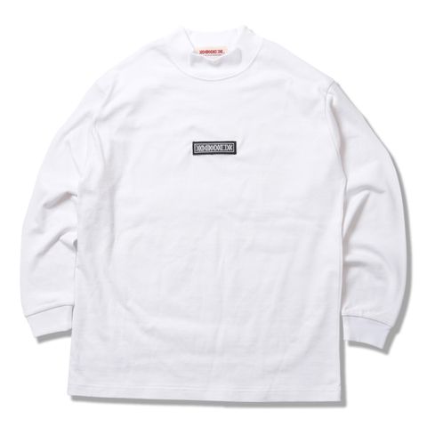 MOCK-NECK Heavy Oz. L/S - Leather Patch