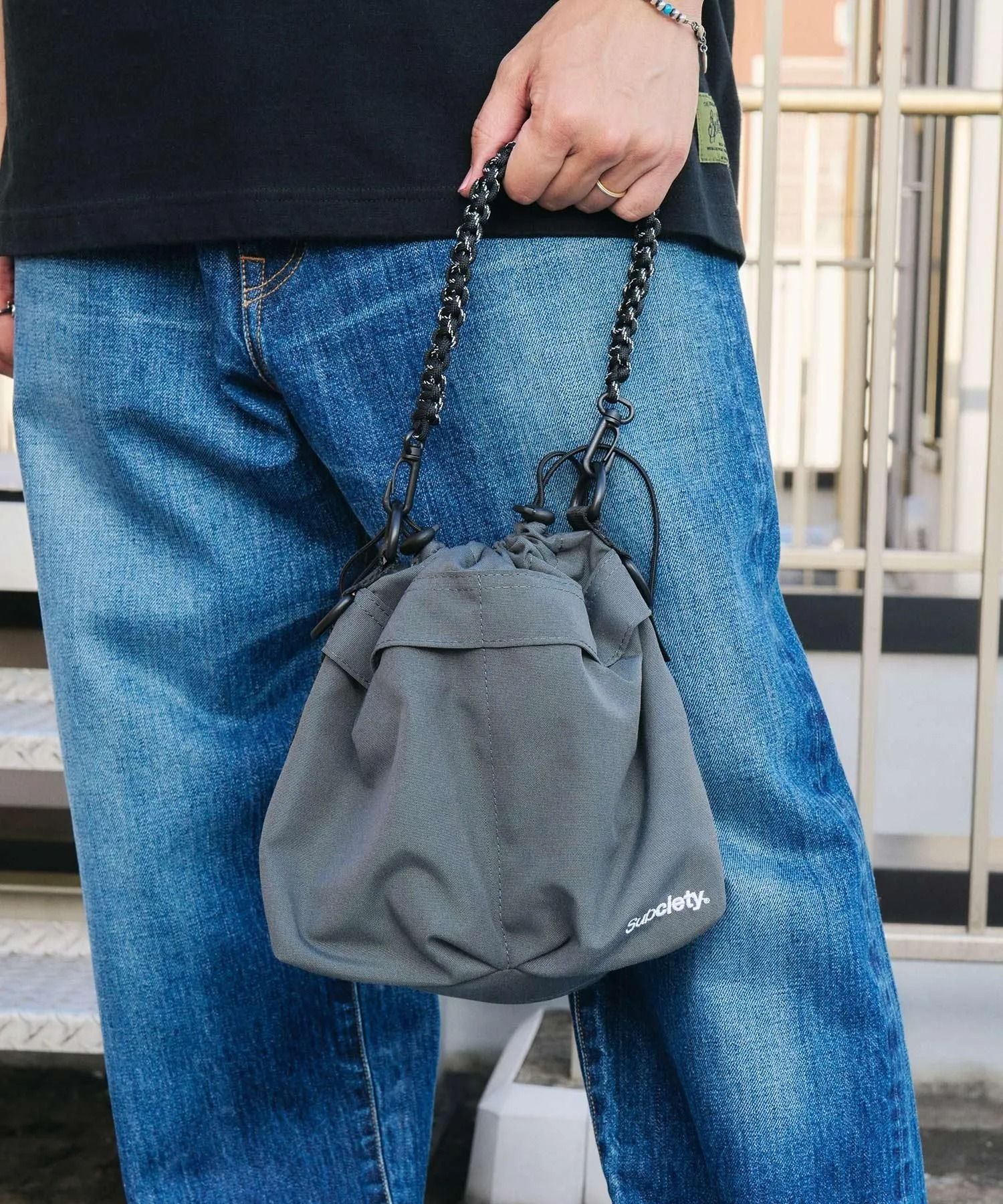 Kinchaku 2way shoulder bag