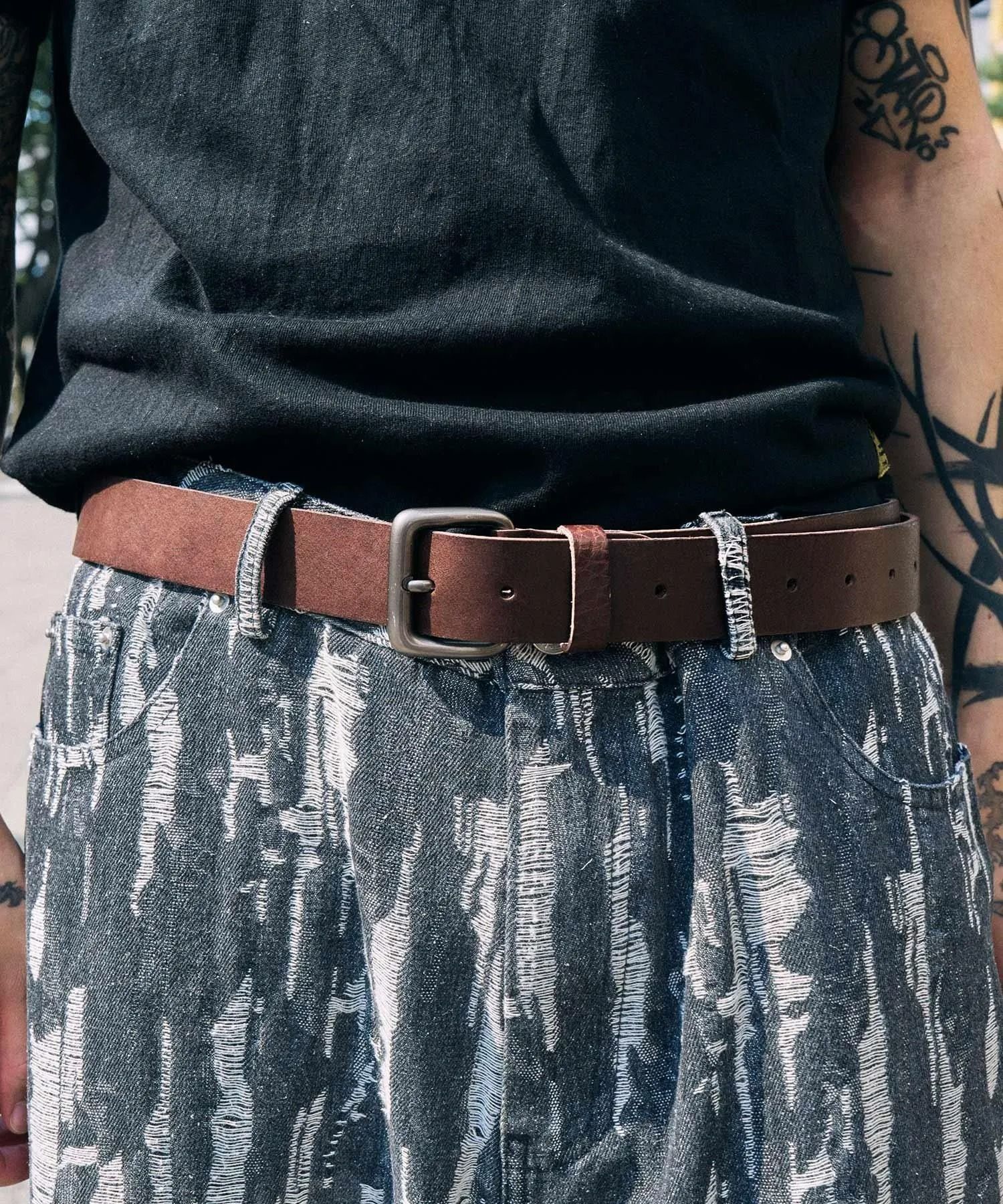 Italian leather belt